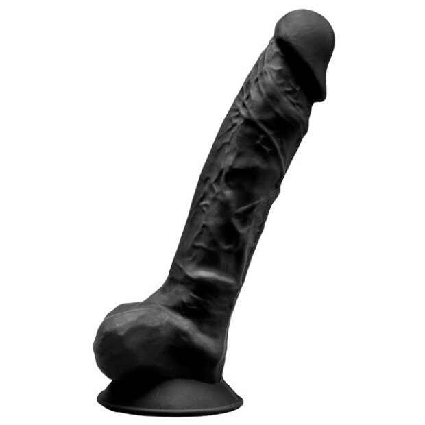 SILEXD Dildo Dual Density Modell 1 Schwarz Dildo 20 cm