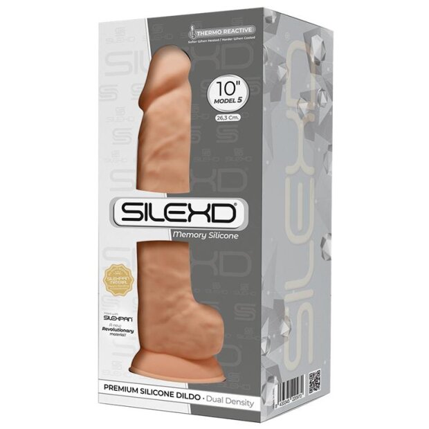 SILEXD Dildo Dual Density Modell 1 Realistisch Beige 26,6 cm