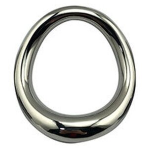 MenSteel Curved Steel Cockring Ø 44 mm Silber