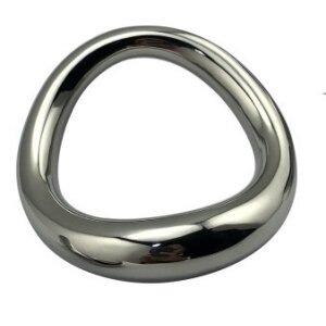 MenSteel Curved Steel Cockring Ø 51 mm Silber