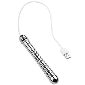MenSteel Heat Rod Metal Dildo 13.5cm Silber
