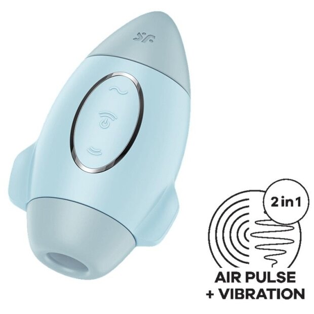 Satisfyer Mission Control Blue Druckwellen Vibrator Blau