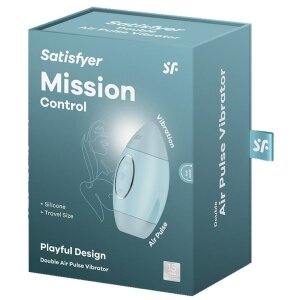 Satisfyer Mission Control Blue Druckwellen Vibrator Blau