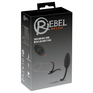 You2Toys Rebel Cock & ball ring with a RC Butt Plug