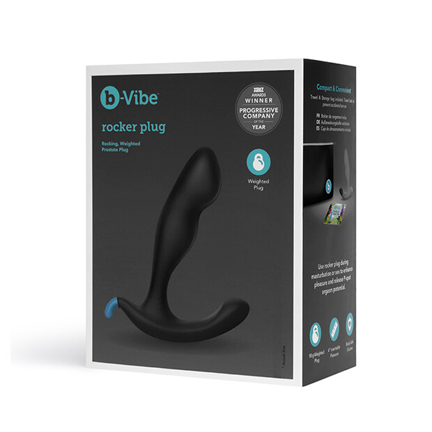 B-Vibe Rocker Plug Prostatamassager Schwarz ⌀ 2,8 cm