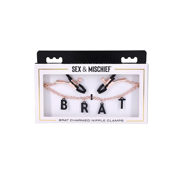 Sportsheets Sex Mischief Brat Charmed Nippelklemmen Schwarz