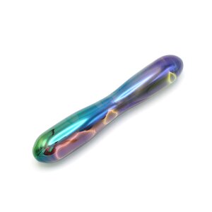 Kiotos Glass Dildo Smooth Rainbow Glasdildo Regenbogen 17 cm