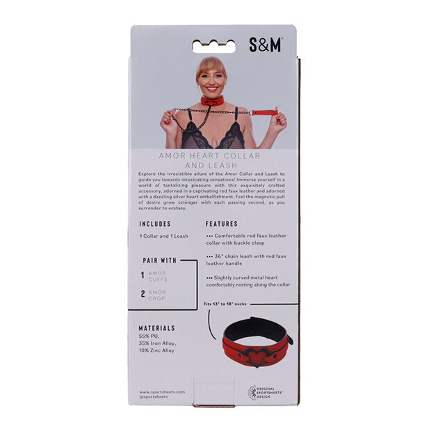 Sportsheets Sex & Mischief Amor  Collar and Leash