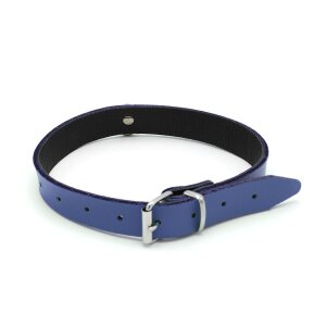 Kiotos Leather Collar Mini O-Ring Blue