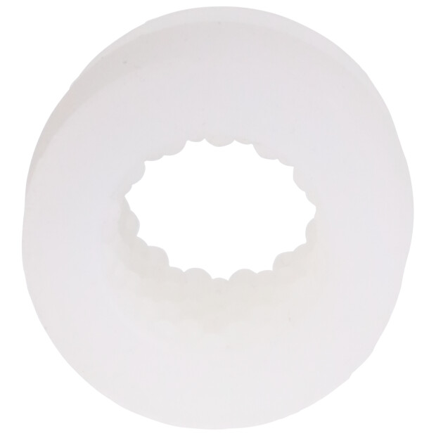 Doc Johnson Glow Helping Head Silicone Masturbator Sleeve Frost / Green Glow