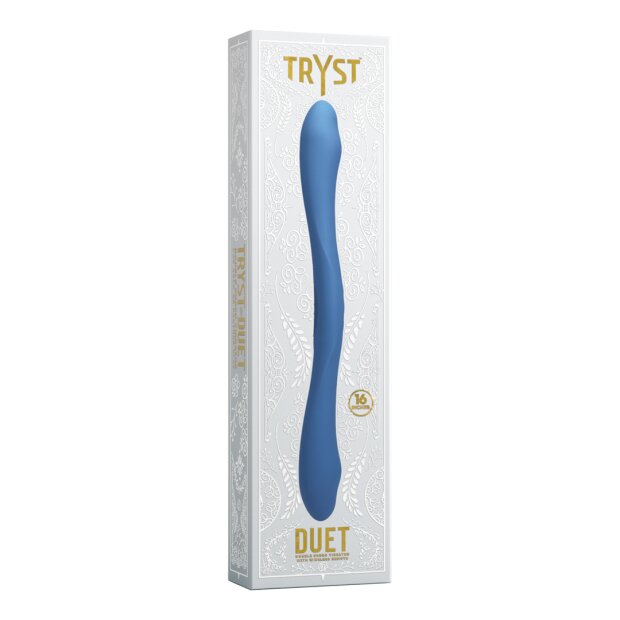 Doc Johnson Duet Double Ended Vibrator with Wireless Remote - Periwinkle