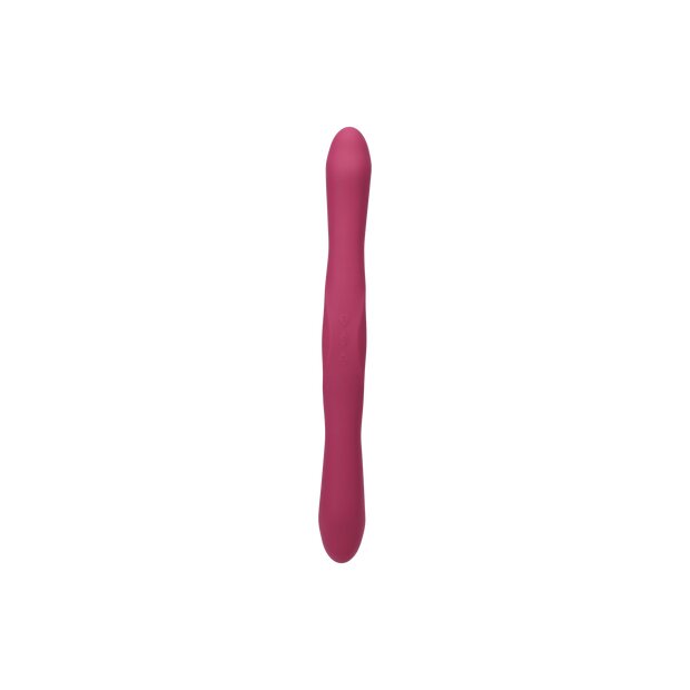 Doc Johnson Duet Double Ended Vibrator with Wireless Remote - Berry