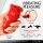 XR Brands Kiss and Tell Silicone Kissing and Vibrating Clitoral Stimulator Vibrator Rot 13,0 cm