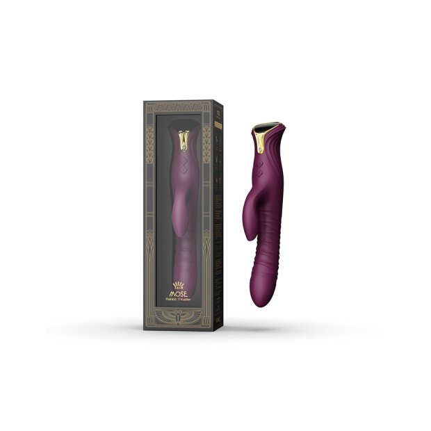 Zalo Vibrateur Mose - Pousse-lapin Violet de velours