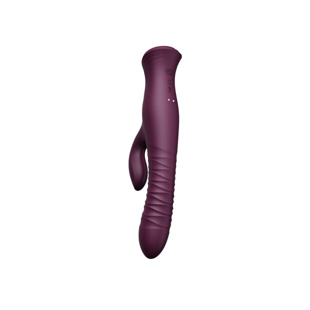 Zalo Vibrateur Mose - Pousse-lapin Violet de velours