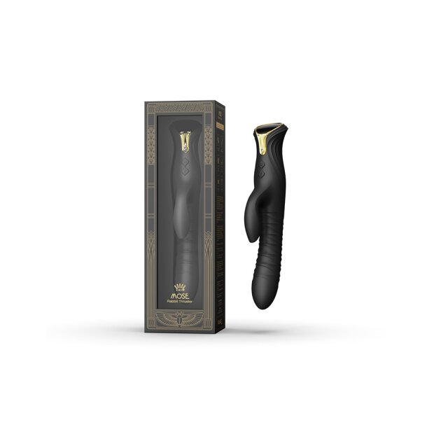 Zalo Vibromasseur Mose - Rabbit Thruster - Noir obsidienne