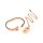 XR Brands Cuffed Locking Bracelet and Key Necklace - Rose Gold