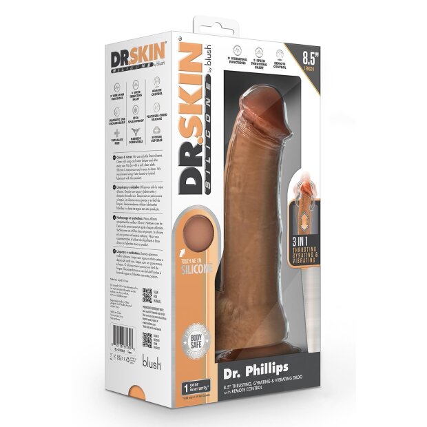 Blush Dr. Skin Dr. Phillips Thrusting Dildo Tan 16,5 cm
