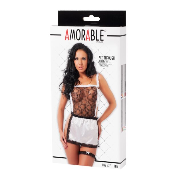 Amorable by Rimba Waitress Uniform 3 pieces Multicolor One Size