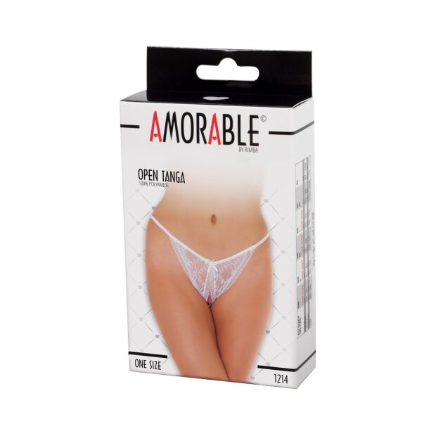 Amorable by Rimba Open Tanga White One Size