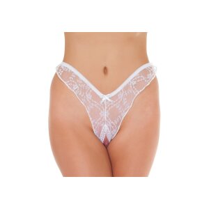 Amorable by Rimba Open Brazilian Slip White One Size