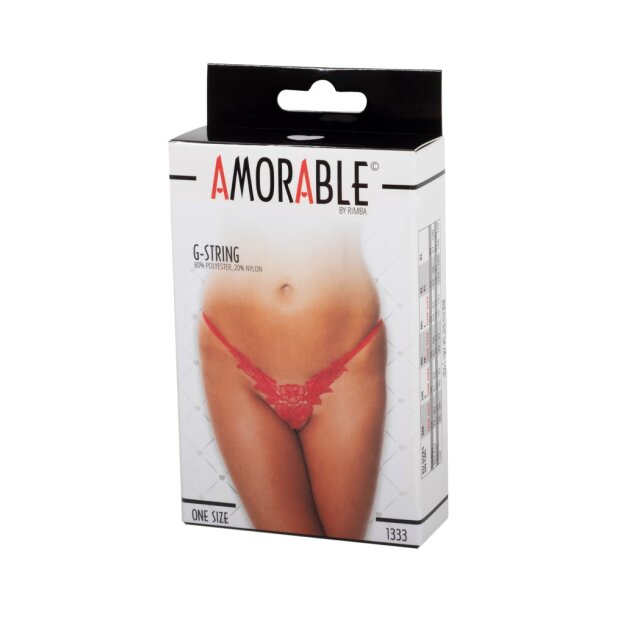 Amorable by Rimba G-string One Size Red