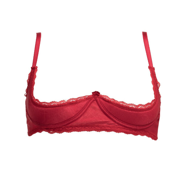 Amorable by Rimba 1/2 Cup Bra Red S