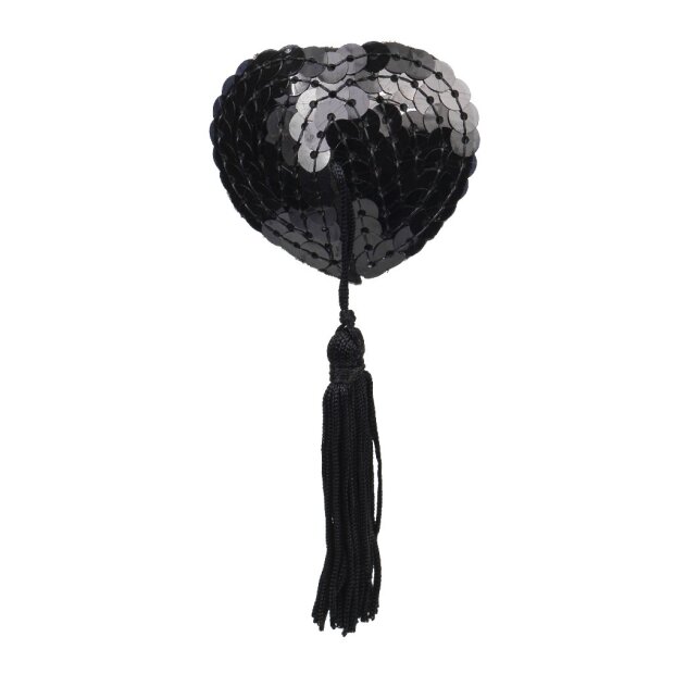 Amorable by Rimba Nipple Covers mit Fransen Schwarz