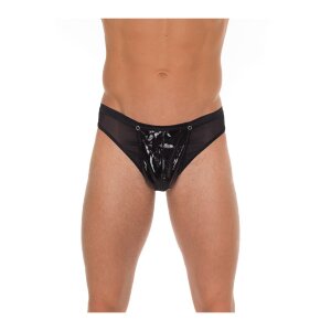 Amorable by Rimba Transparent thong with patent look One...