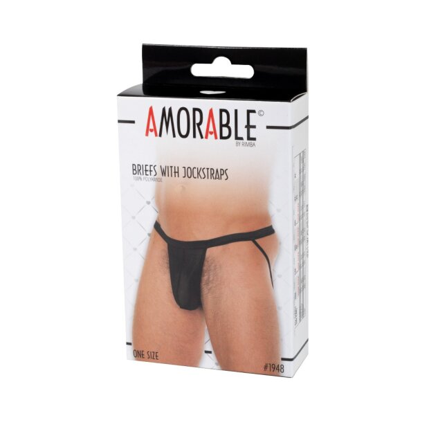 Amorable by Rimba Transparent jockstrap One Size Black