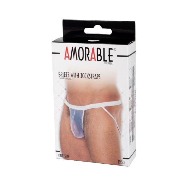 Amorable by Rimba Transparenter Jockstrap Einheitsgröße Weiß
