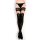 Ballerina - Fantasy Hold Ups - Stockings (50/20 denier) - Black & Transparent - S/M