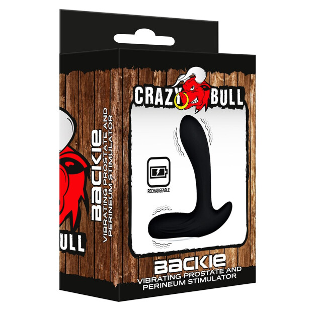 Crazy Bull Backie Stimulateur prostatique vibrant Noir Ø 3.5 cm