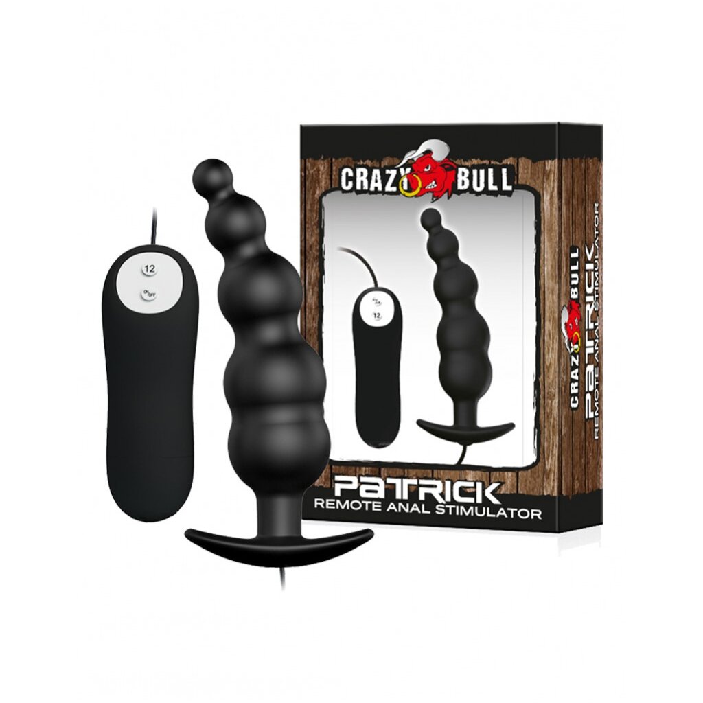 Crazy Bull Patrick Analplug mit Vibration Analstab Schwarz, 16,95 €