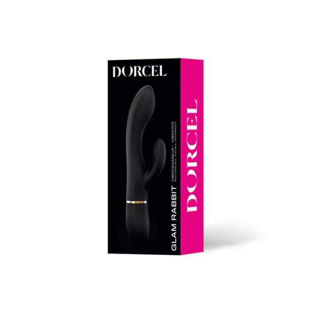 DORCEL Glam Rabbit Vibrator Schwarz 22 cm