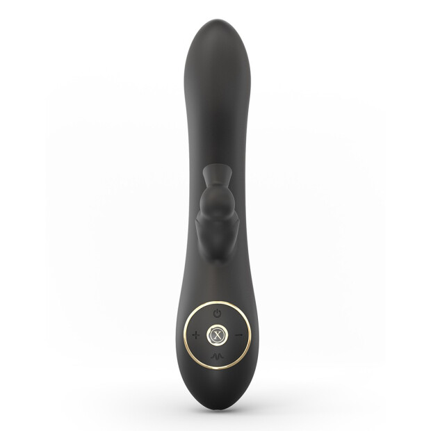 DORCEL Divine Rabbit Sucker Vibrator Schwarz 20,3 cm ⌀ 3,86 cm