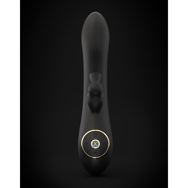 DORCEL Divine Rabbit Sucker Vibrator Schwarz 20,3 cm ⌀ 3,86 cm