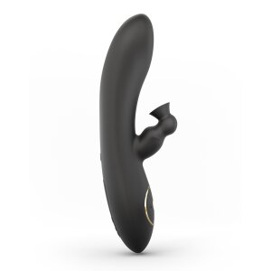 DORCEL Divine Rabbit Sucker Vibrator Schwarz 20,3 cm ⌀...