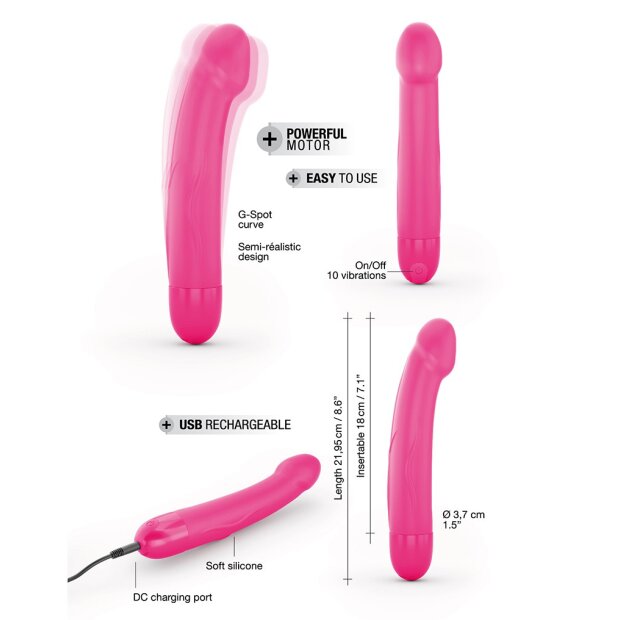 DORCEL Vibromasseur Real Vibration M 2.0 rose