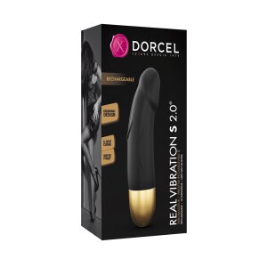DORCEL Real Vibration S Vibrator Schwarz 16 cm ⌀ 3,4 cm