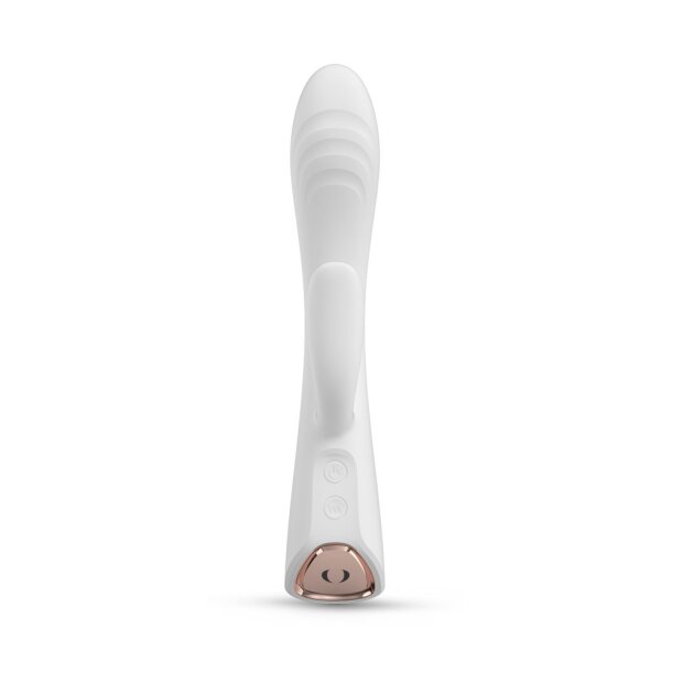 DORCEL vibromasseur Rabbit chauffant blanc