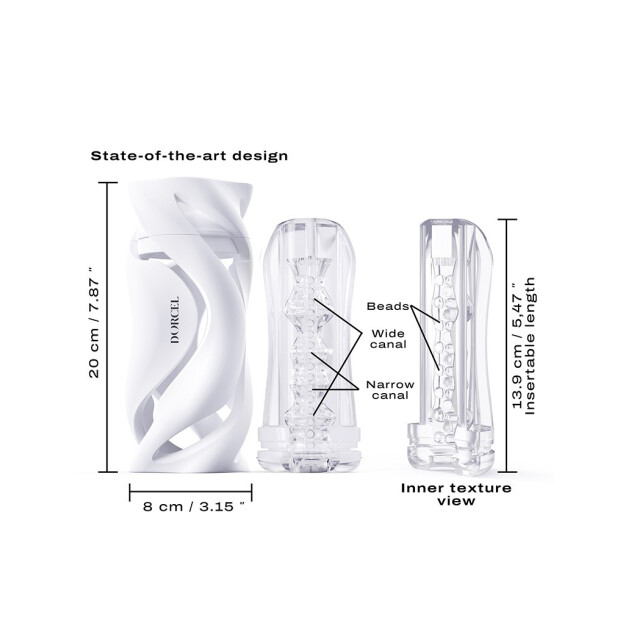 DORCEL Deep Blow - Masturbator White