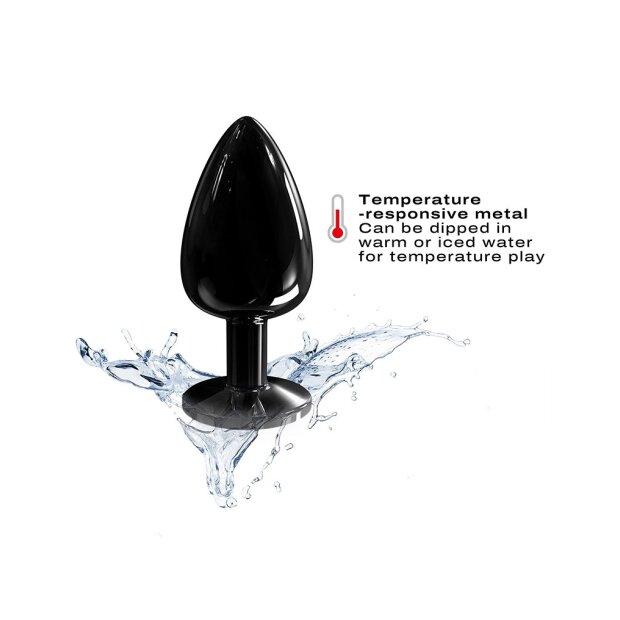 DORCEL Plug diamant DORCEL taille L - Noir 4,1 cm