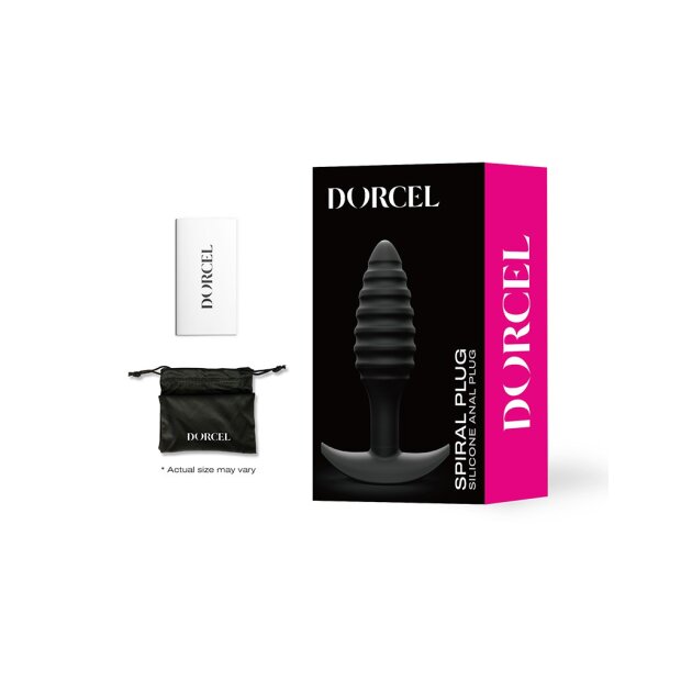 DORCEL Spiral Plug Anal Plug Schwarz ⌀ 3 cm