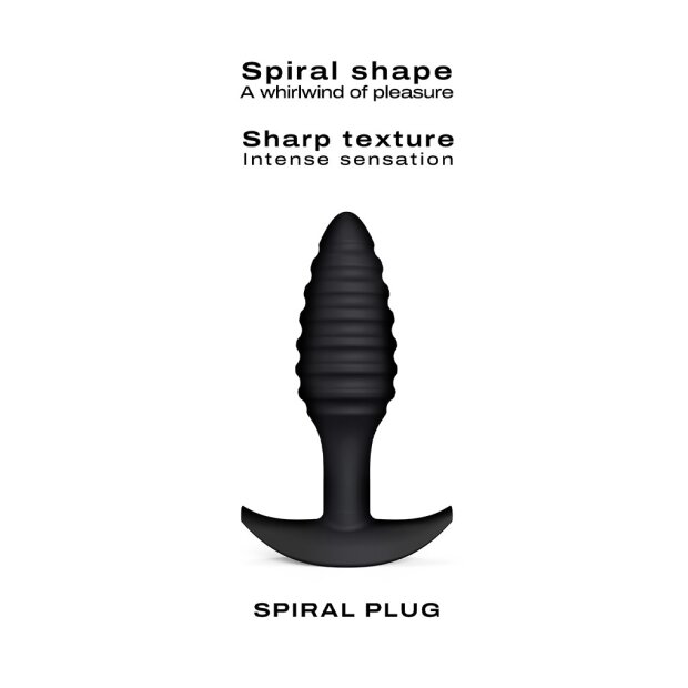 DORCEL Spiral Plug Anal Plug Schwarz ⌀ 3 cm