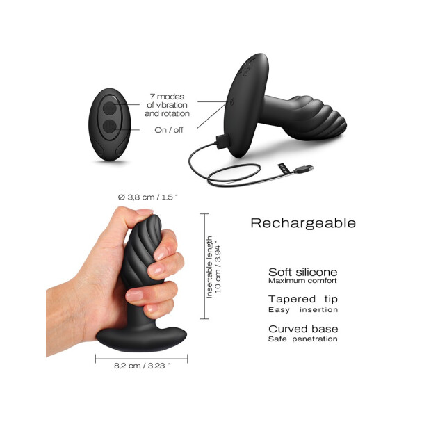 DORCEL Spin Plug Noir 3,8 cm
