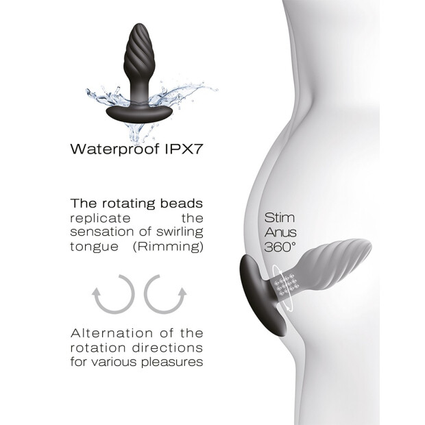 DORCEL Spin Plug Noir 3,8 cm