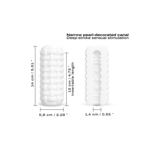 DORCEL Textured Masturbator Cup - Tight White