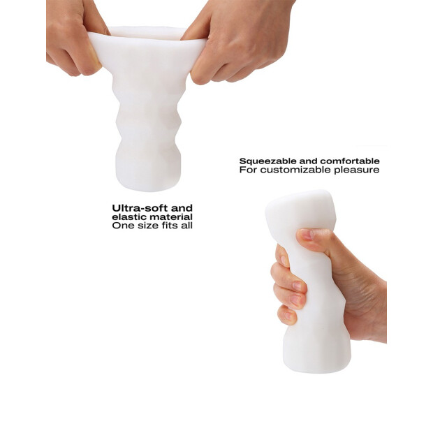 DORCEL Textured Masturbator Cup - Exotic White