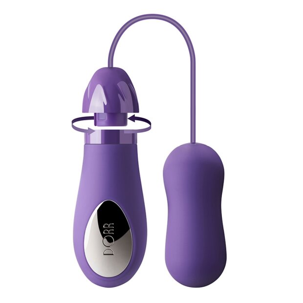 Dorr Fulfilled Vibrator with Interchangeable Attachments Purple